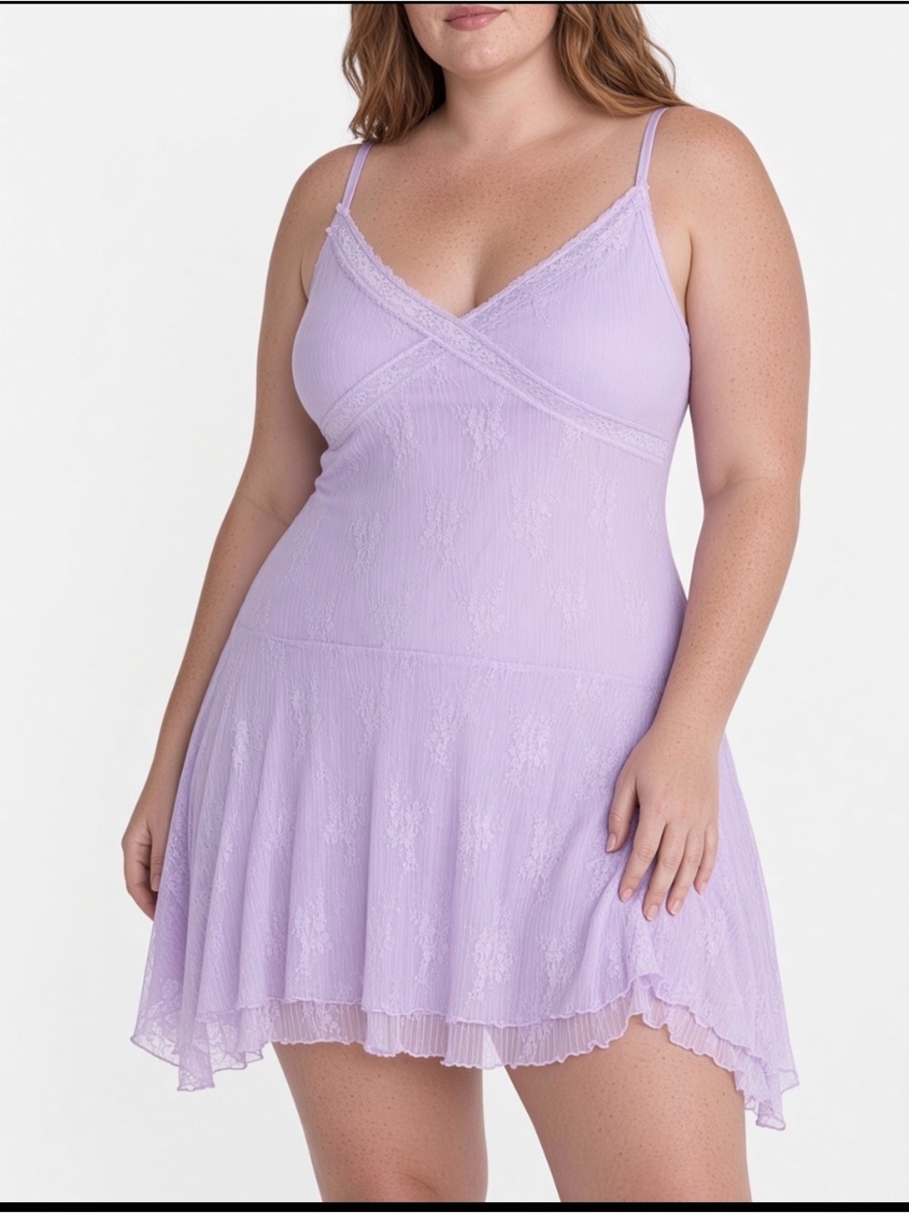 No Boundaries Lace Hanky Hem Mini Dress size xxl